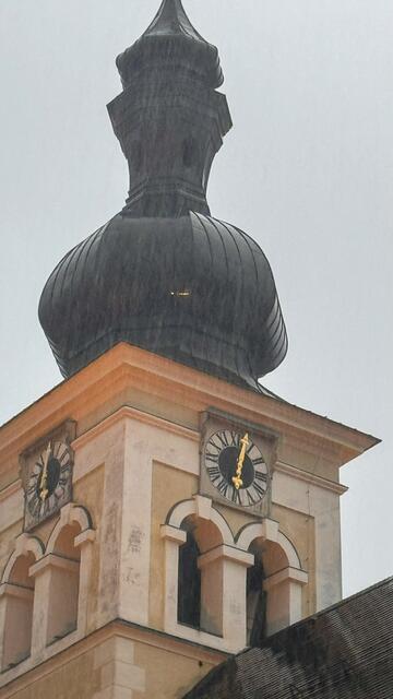 Eine optische Täuschung ließ einen Kirchturmbrand befürchten | Foto: BSBÖ Bezirk Lungau Thomas Keidel