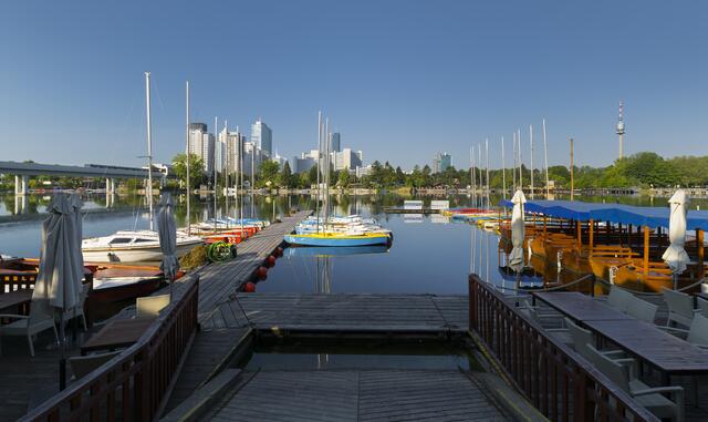 Der Unternehmer war nicht nur durch seine beliebte Segelschule bekannt, er gründete in der 80er-Jahren auch die schwimmende Open-Air-Disco "Atoll" an der ehemaligen Copa Cagrana.  | Foto: Rainer Mirau/picturedesk.com