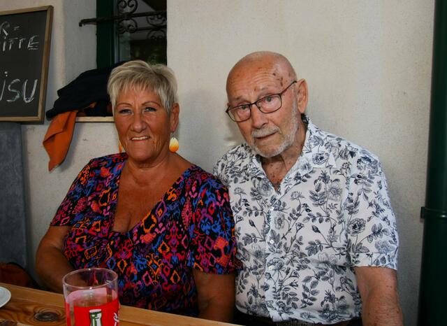 Irene Genger und Otto Schmit freuten sich auf einen Bluesabend.    | Foto: Christian Nowotny
