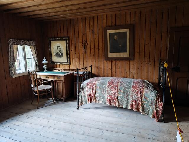 bei seinen Besuchen hat Rosegger gerne das Roseggerzimmer bewohnt... | Foto: I.Wozonig