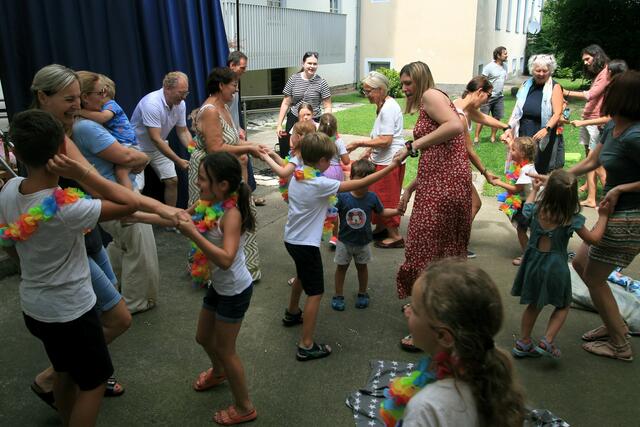 Abschlusstanz mit den Eltern