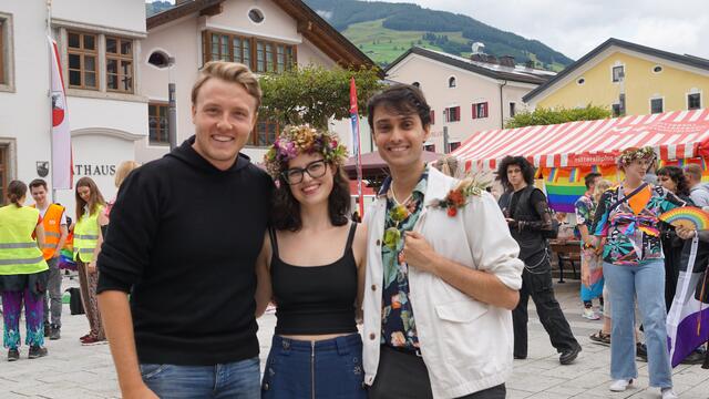 Mittersills Vizebürgermeister Felix German, Katharina Hirschbichler und Florian Niederseer. | Foto: Heublumen Pinzgau