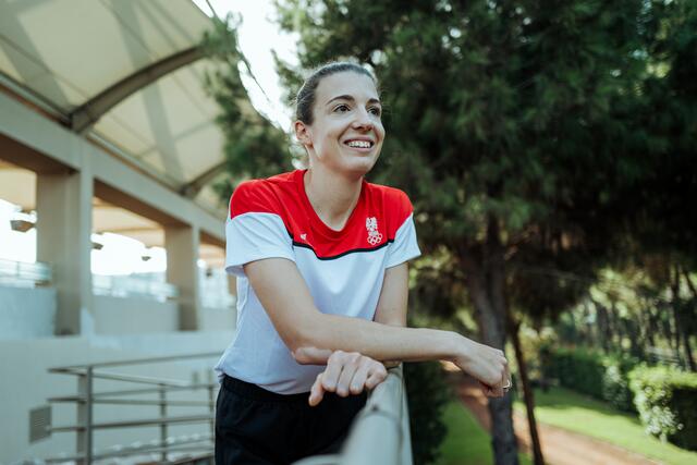 Susanne Gogl-Walli präsentierte sich im 400 Meter-Vorlauf der Frauen in Bestform.  | Foto: GEPA pictures/Matic Klansek