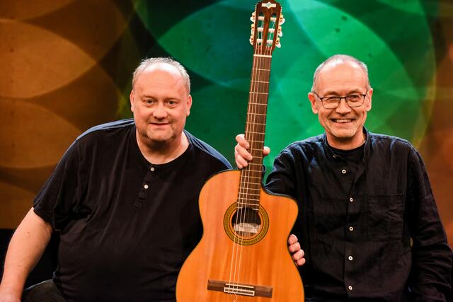 Von links: Günther Lainer und Ernst Aigner. | Foto: ORF/Hubert Mican