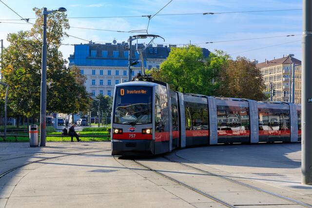 Die Linie O wird bis 1. September nicht bis zur Bruno Marek Allee verkehren. | Foto: Robert Peres/Wiener Linien