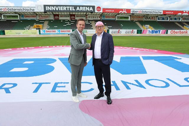 SVR-Präsident Thomas Gahleitner und BWT-Chef Andreas Weissenbacher. | Foto: SVR/Schröckelsberger