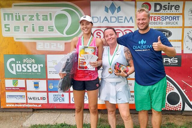 Lara Markuszik, Marion Krainer, TL Patrick Kriegl. | Foto: Mürztal Series