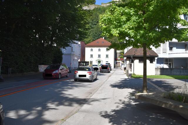Bei der Schillerstraße und Maderspergerstraße wurde ein Gegenverkehrsbereich umgesetzt.  | Foto: Barbara Fluckinger