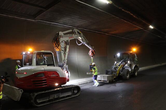 Die Arbeiten im Arlbergtunnel gehen zügig voran und liegen im Zeitplan. | Foto: Seelos