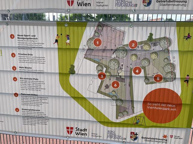 So soll der neue Vierthalerpark aussehen. | Foto: Karl Pufler/MeinBezirk