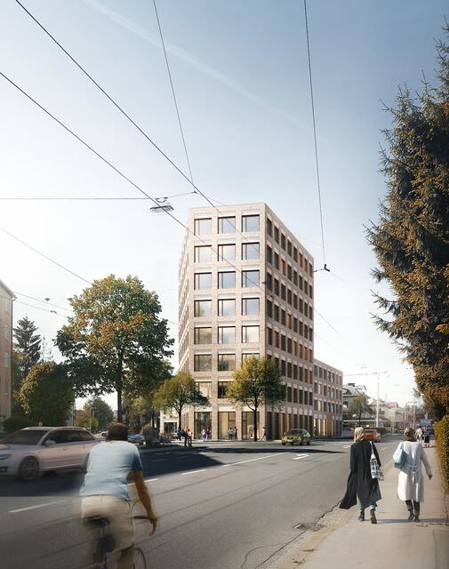 Der neue Standort ACHT ZWEI VIER neben der Münchner Bundesstraße in der Stadt Salzburg mit einer Nutzfläche von insgesamt 5.000 Quadratmetern. | Foto: PRISMA Unternehmensgruppe