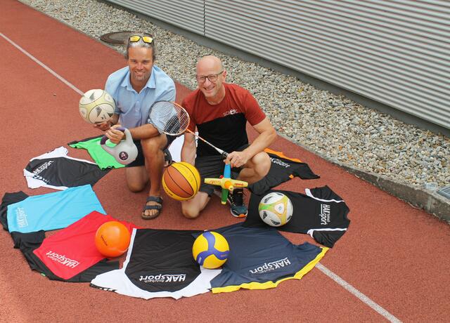 Die Sportlehrer und Initiatoren von HAK+Sport Sebastian Leibetseder und Manfred Karlsböck. | Foto: MB/Schütz