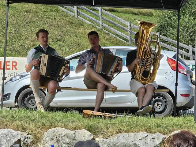 Musikanten  sorgen  für gute Stimmung | Foto: Alpaka Impuls, Karl Stangl, Lore Fluch
