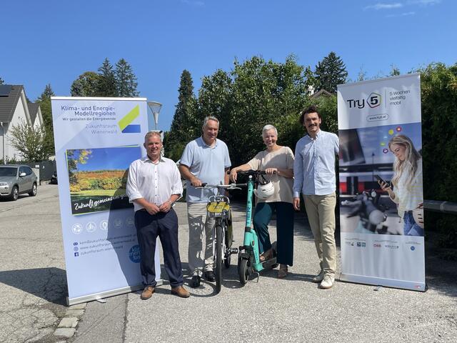 Leopold Spitzbart, Josef Schmidl-Haberleitner, Jutta Polzer und Herwig Kolar. | Foto: Nina Taurok