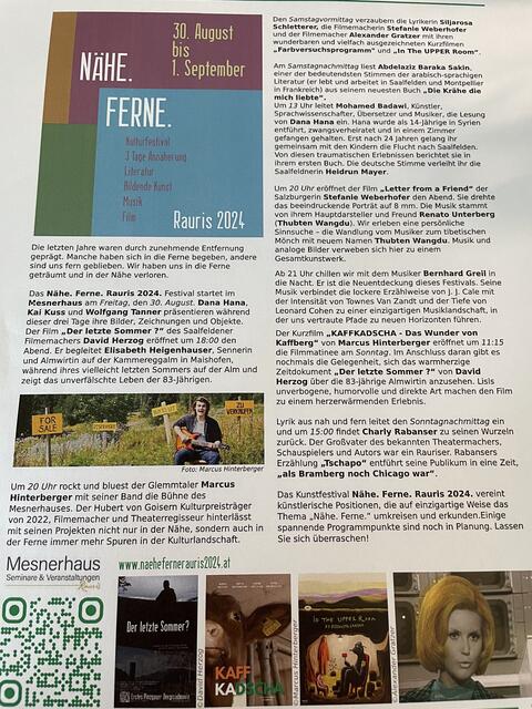 Veranstaltungsprogramm | Foto: Sarah Braun