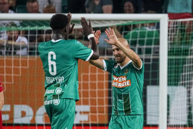 Lukas Grgic (r.) überzeugte nicht nur gegen Wisła Krakau. Gegen Trabszonspor wurde er sogar zum Sieges-Torschützen. | Foto: Newspix / EXPA / picturedesk.com