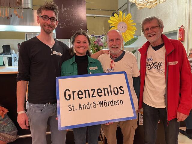 Obfrau-Stellvertreter Stefan Bergler, Obfrau Ursula Sova, Peter Mlczoch und Wolfgang Zeppelzauer. | Foto: Victoria Edlinger