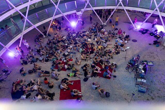 Bei der Veranstaltung "Spiral Bike: Urban Echo"  kann man Live-Konzerte, Klangkunst und Performance erwarten. | Foto: Hannah Mayr