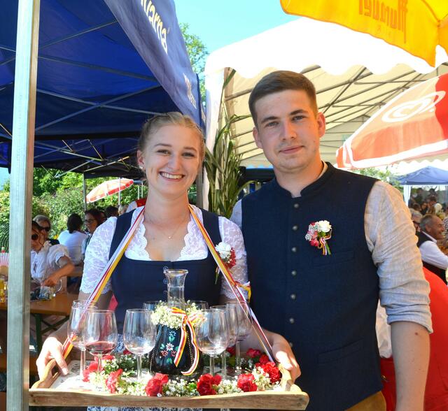 Das Zechmeisterpaar Marina Gritzner und Philipp Steiner