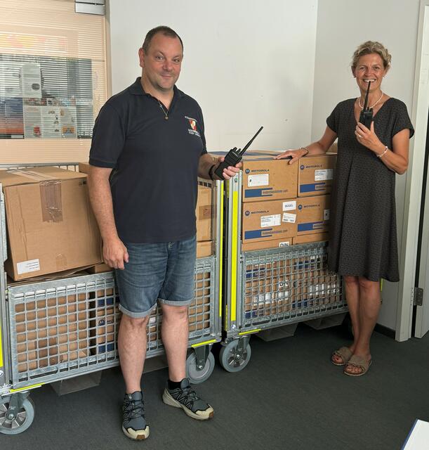 Mario Barta gemeinsam mit Christine Hiebl.  | Foto: Stadtgemeinde Leonding