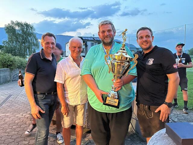 VBgm. Karl Zussner, Anton Aichholzer, Johannes Schick und Riegersdorfobann Peter Moser (v. l.) | Foto: Tscheligi Thomas/KK