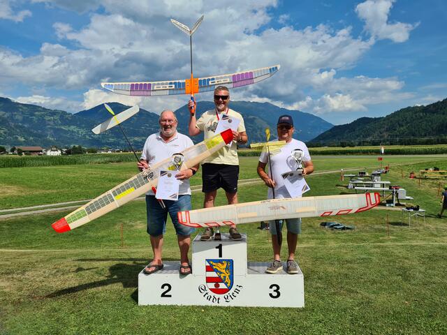 Das Siegerpodest: Peter Dietrich (MFC-Lienz) , 2. Georg Kraus (MFC Hallwang),  3. Marco Bierbauer (SFC Fürstenfeld)
 | Foto: Markus Kozubowski