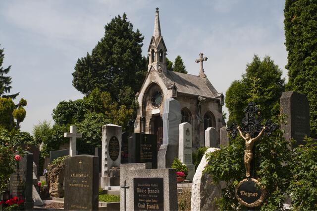 Der Friedhof in Grinzing soll über 5.000 Grabstellen verfügen. | Foto: Urs Schweitzer / brandstaetter images / picturedesk.com