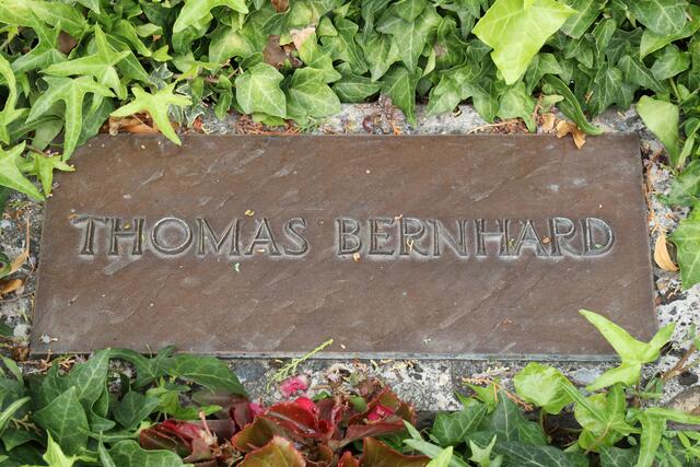 Auch Schriftsteller-Legende Thomas Bernhard ruht in Grinzing. Sein Grab ist recht unscheinbar. | Foto: Karl Schöndorfer / picturedesk.com