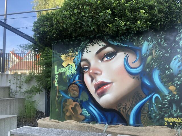 Neues Kunst-Projekt präsentiert: "Love Laßnitzhöhe" nennt sich ein Kunstwerk, das in Zukunft wohl öfter fotografiert werden wird. | Foto: Gemeinde