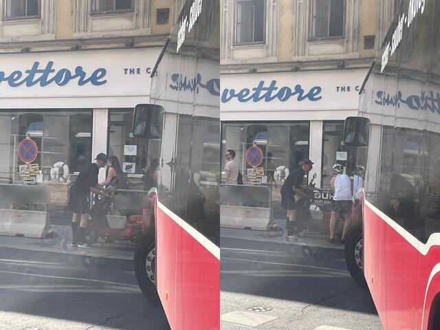 Der Buslenker wollte im Bereich Kleine Neugasse/Margaretenstraße um die Ecke fahren, wurde jedoch von einem Roller gestoppt. | Foto: Barbara Schuster/MeinBezirk