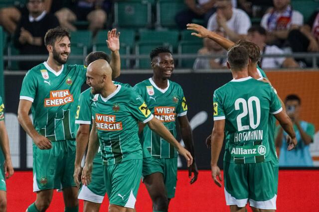 Der SK Rapid will am Donnerstag im eigenen Stadion gegen Trabzonspor Nägel mit Köpfe machen. | Foto:  Newspix / EXPA / picturedesk.com