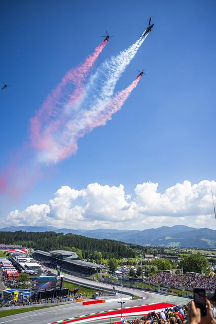 Am Sonntag gibt es die Flying Bulls zu sehen. | Foto: RB Content Pool
