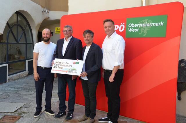 Max Lercher, Jörg Leichtfried, Wolfgang Moitzi und Mario Lindner. | Foto: Oblak