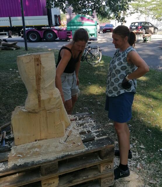 Laura Eckert im Geben von Tipps.