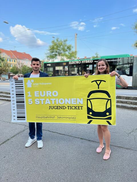Bei der JVP setzt man sich für günstige Kurzstreckentickets für junge Grazerinnen und Grazer ein. | Foto: JVP