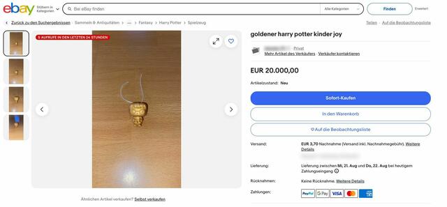 Foto: Screenshot Ebay