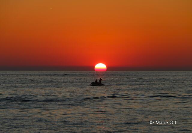 Sonnenuntergang, blutrot