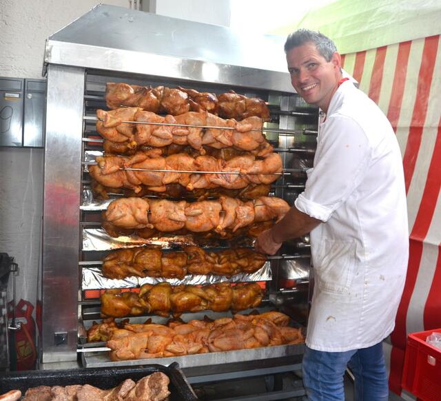 Fleischermeister Michael Koch ist in seinem Element