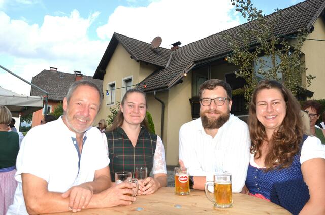 Aus Lendorf: Horst und Pauina Steinlechner, Jakob Klambauer und Magdalena Steinlechner