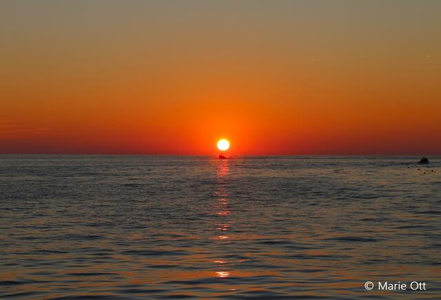 Blutroter Sonnenuntergang, Kroatien