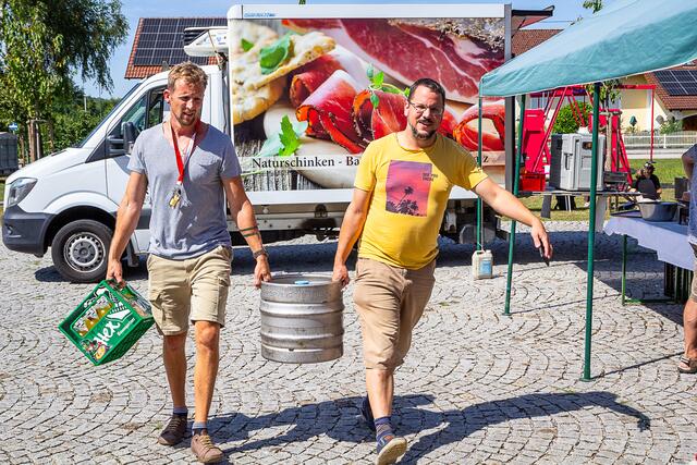 Sorgten für Nachschub: Paul Baumgartner und Florian Biermeier