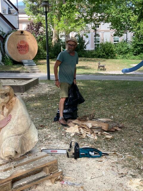 Jetzt geht es ans Zusammenräumen.