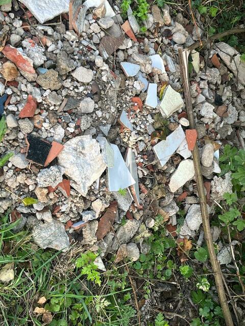 Bauschutt landete im Grünen. | Foto: privat