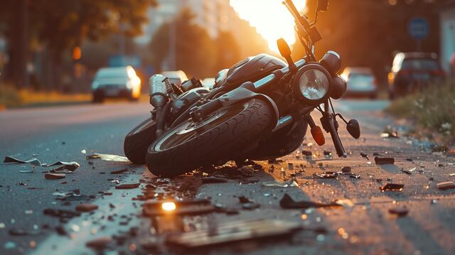 Der Lenker des Motorrades blieb unverletzt. (Symbolfoto) | Foto: stock.adobe.com/at/Katsiaryna