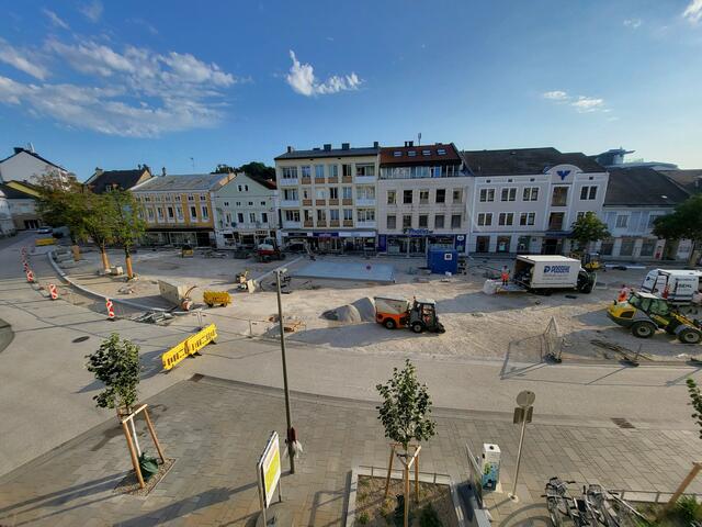 Der neue Belag wurde aufgetragen. | Foto: Stadt Amstetten