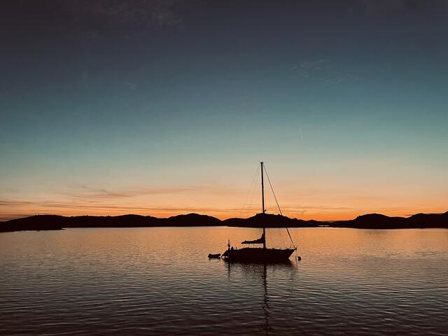 Sonnenuntergang Kroatien- Kornaten 