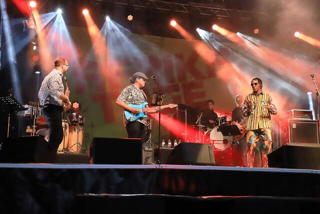 Foto: Muddystar und die Bongoreggae Band bei den Afrika Tagen 19.8 2024 Foto@Nicole Kawan