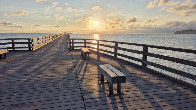 Sonnenaufgang in Binz auf der Insel Rügen