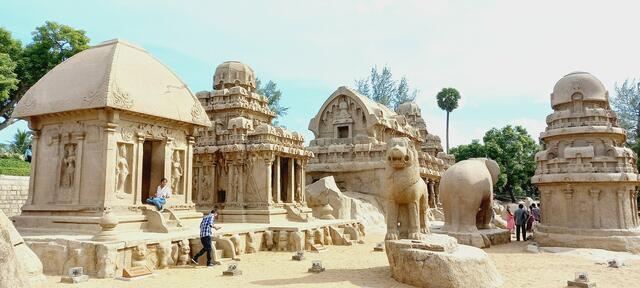 Mahabalipuram _ Stadt in Südindien_ UNESCO-Sehenswürdigkeiten_Diese Stadt war vollkommen vom Meeressand verschüttet. | Foto: Rudolf Schnabl