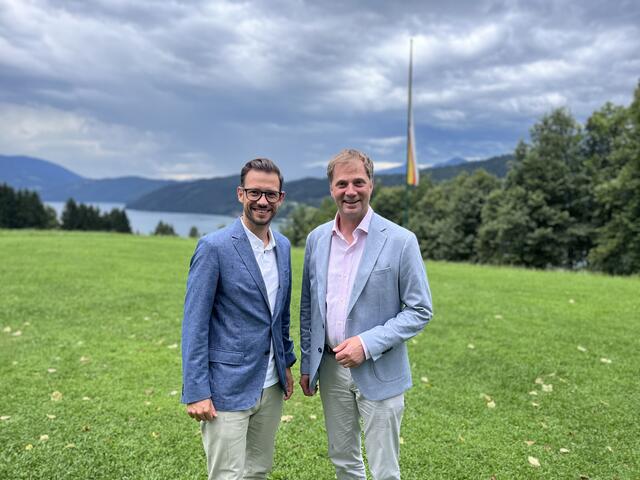 LR Sebastian Schuschnig und BGM Martin Lackner. | Foto: LR Büro Schuschnig